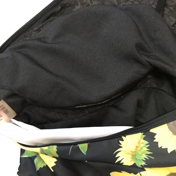 Shein sunflower halter one piece bathing suit - Picture 9 of 10